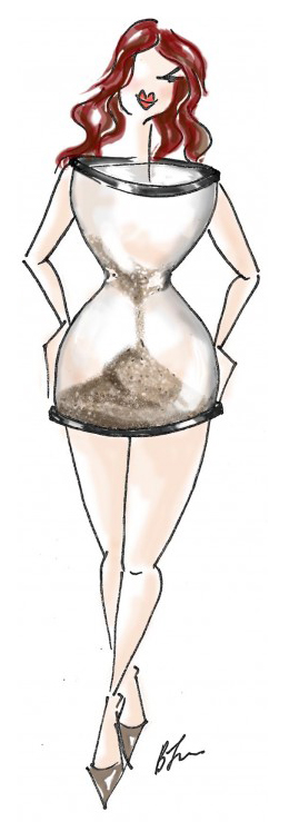 Hourglass shape