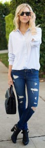 Ripped Denim Jeans